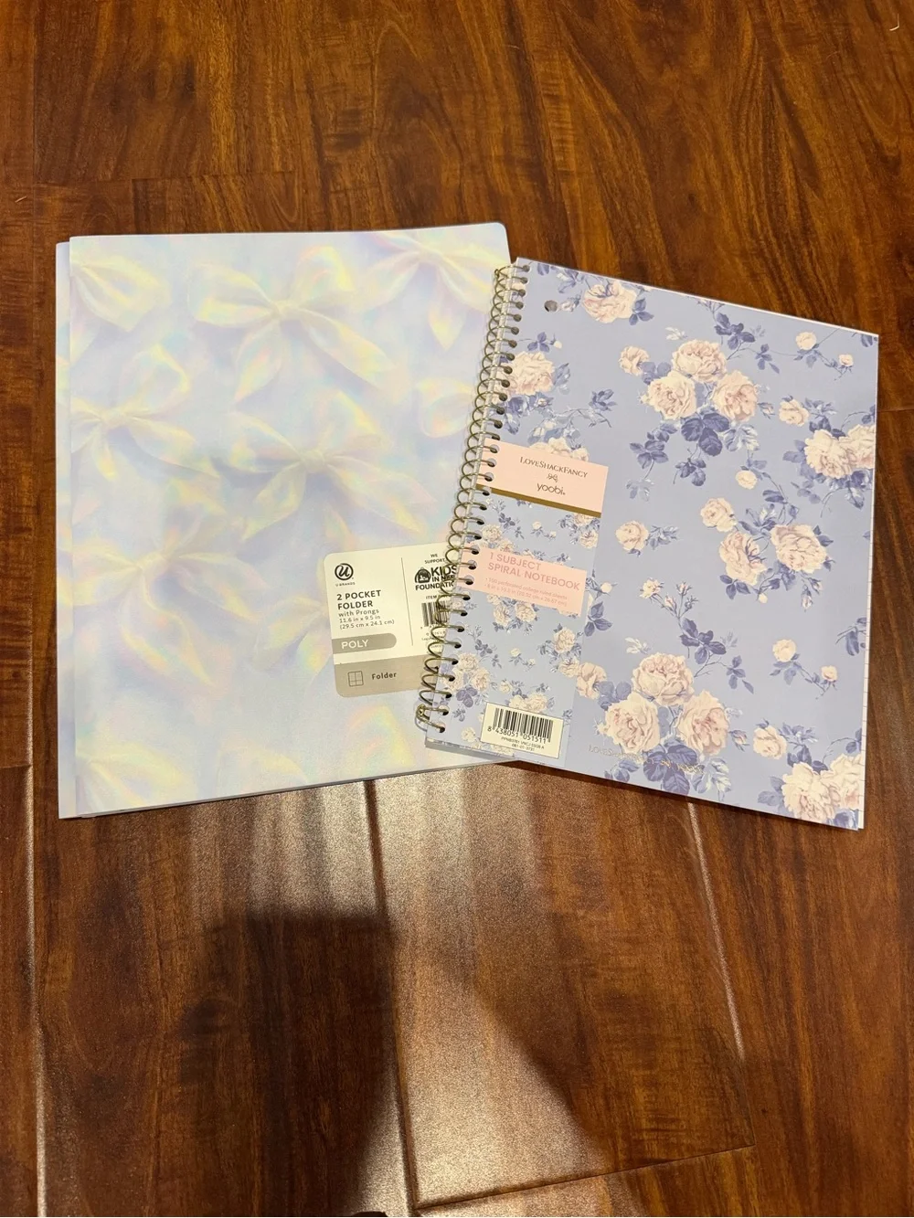 Love Shack Fancy NWT Poly Folder + Spiral Notebook Bundle